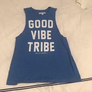 Spiritual gangster good vibe tribe workout top